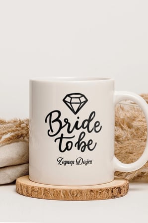 Alya Gift Shop Kişiye Özel Bride Tobe Kupa Bardak