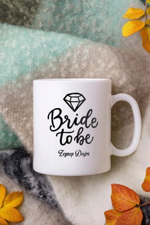Alya Gift Shop Kişiye Özel Bride Tobe Kupa Bardak