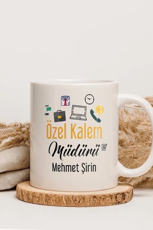 Alya Gift Shop Kişiye Özel Özel Kalem Müdürü Kupa Bardak