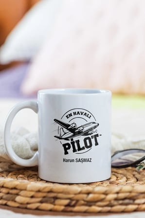 Alya Gift Shop Kişiye Özel Pilot Kupa Bardak