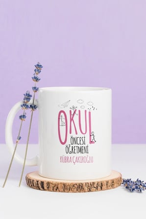 Alya Gift Shop Kişiye Özel Okul Öncesi Öğretmeni Kupa Bardak