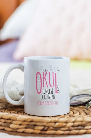 Alya Gift Shop Kişiye Özel Okul Öncesi Öğretmeni Kupa Bardak