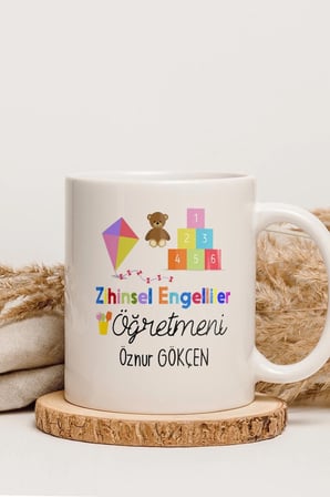 Alya Gift Shop Kişiye Özel Zihinsel Engelliler Öğretmeni Kupa Bardak