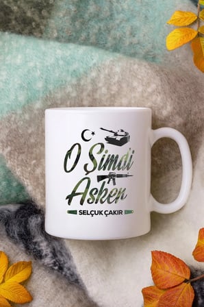Alya Gift Shop Kişiye Özel O Şimdi Asker Kupa Bardak