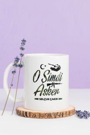 Alya Gift Shop Kişiye Özel O Şimdi Asker Kupa Bardak