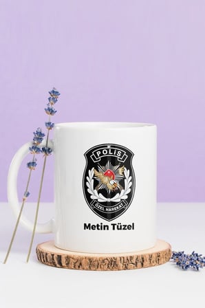 Alya Gift Shop Kişiye Özel Polis Özel Harekat Kupa Bardak