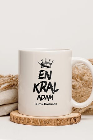 Alya Gift Shop Kişiye Özel En Kral Adam Kupa Bardak