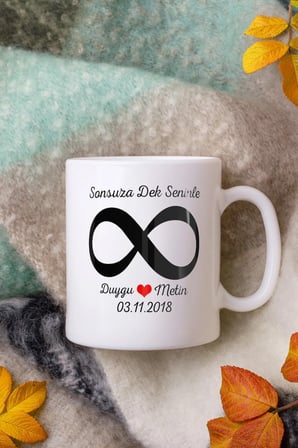 Alya Gift Shop Kişiye Özel Kişiye Özel Sonsuza Dek Seninle Kupa Bardak