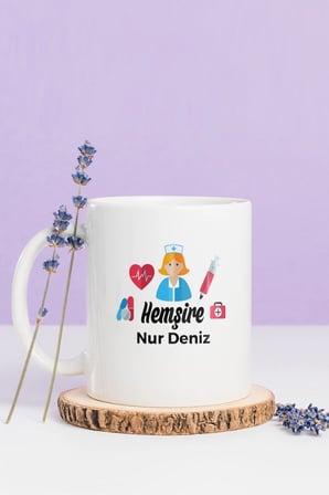 Alya Gift Shop Kişiye Özel Hemşire Kupa Bardak