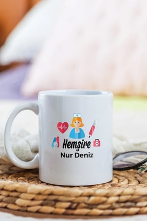 Alya Gift Shop Kişiye Özel Hemşire Kupa Bardak