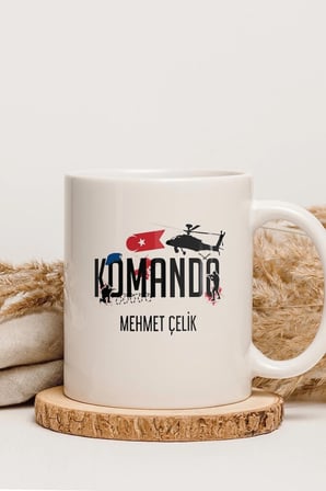Alya Gift Shop Kişiye Özel Komando Kupa Bardak