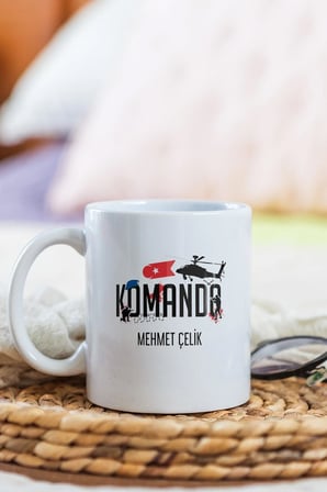 Alya Gift Shop Kişiye Özel Komando Kupa Bardak