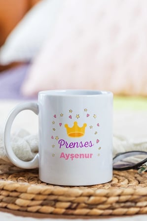 Alya Gift Shop Kişiye Özel Prenses Kupa Bardak
