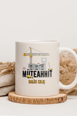 Alya Gift Shop Kişiye Özel Müteahhit Kupa Bardak