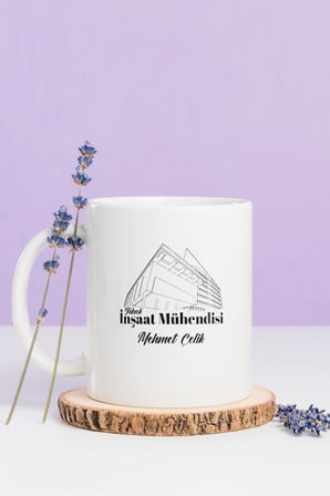 Alya Gift Shop Kişiye Özel İnşaat Mühendisi Kupa Bardak