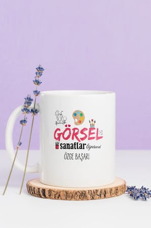 Alya Gift Shop Kişiye Özel Görsel Sanatlar Öğretmeni Kupa Bardak