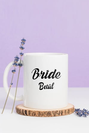Alya Gift Shop Kişiye Özel Bride Kupa Bardak