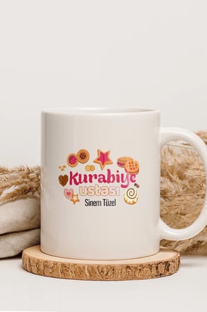 Alya Gift Shop Kişiye Özel Kurabiye Ustası Kupa Bardak