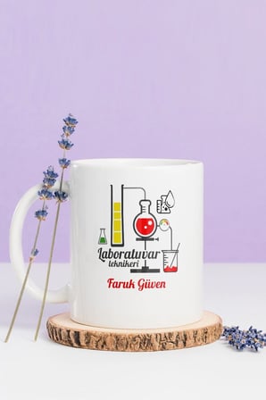 Alya Gift Shop Kişiye Özel Laboratuvar Teknikeri Kupa Bardak