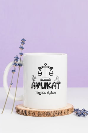 Alya Gift Shop Kişiye Özel Avukat Kupa Bardak