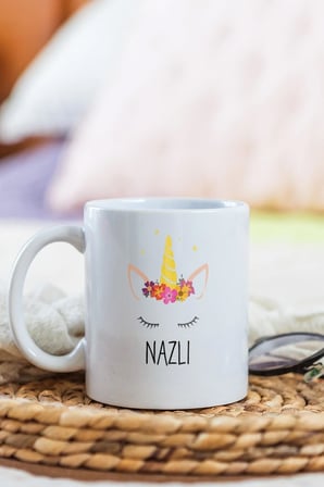 Alya Gift Shop Kişiye Özel Unicorn Kupa Bardak
