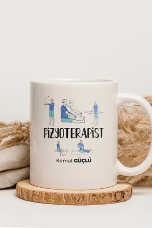 Alya Gift Shop Kişiye Özel Fizyo Terapist Kupa Bardak