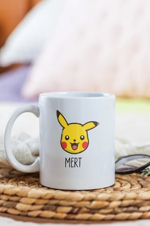 Alya Gift Shop Kişiye Özel Pikachu Kupa Bardak