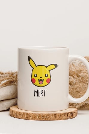 Alya Gift Shop Kişiye Özel Pikachu Kupa Bardak