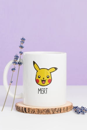 Alya Gift Shop Kişiye Özel Pikachu Kupa Bardak