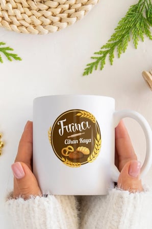 Alya Gift Shop Kişiye Özel Fırıncı Kupa Bardak