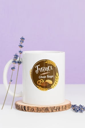 Alya Gift Shop Kişiye Özel Fırıncı Kupa Bardak