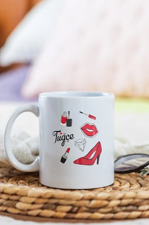 Alya Gift Shop Kişiye Özel Makyaj Kupa Bardak