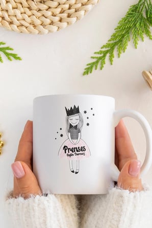 Alya Gift Shop Kişiye Özel Prenses Kupa Bardak