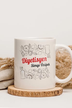 Alya Gift Shop Kişiye Özel Diyetisyen Kupa Bardak
