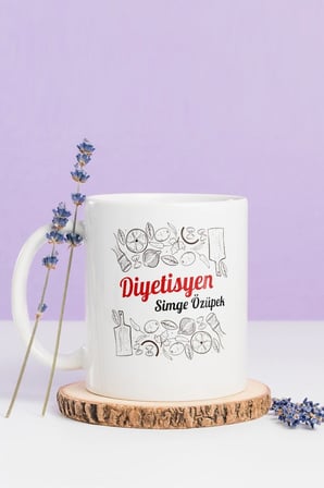 Alya Gift Shop Kişiye Özel Diyetisyen Kupa Bardak