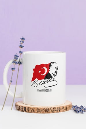 Alya Gift Shop Kişiye Özel Atatürk Kupa Bardak