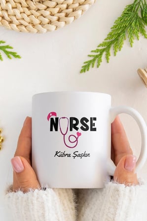 Alya Gift Shop Kişiye Özel Nurse Kupa Bardak