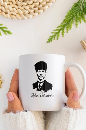 Alya Gift Shop Kişiye Özel Atatürk Kupa Bardak
