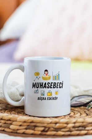 Alya Gift Shop Kişiye Özel Muhasebeci Kupa Bardak