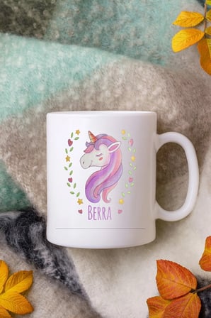 Alya Gift Shop Kişiye Özel Unicorn Kupa Bardak