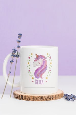 Alya Gift Shop Kişiye Özel Unicorn Kupa Bardak