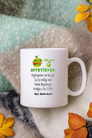 Alya Gift Shop Kişiye Özel Diyetisyen Kupa Bardak