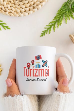 Alya Gift Shop Kişiye Özel Turizmci Kupa Bardak