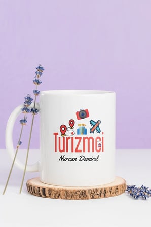 Alya Gift Shop Kişiye Özel Turizmci Kupa Bardak