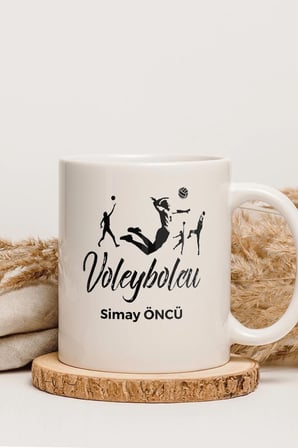 Alya Gift Shop Kişiye Özel Voleybolcu Kupa Bardak