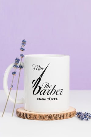 Alya Gift Shop Kişiye Özel Berber Kupa Bardak