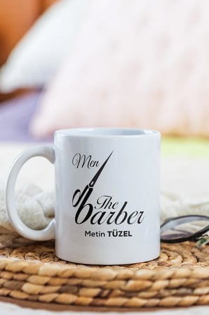 Alya Gift Shop Kişiye Özel Berber Kupa Bardak