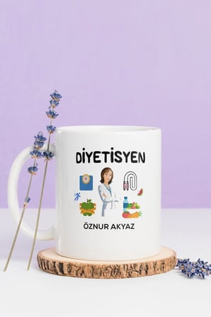 Alya Gift Shop Kişiye Özel Diyetisyen Kupa Bardak