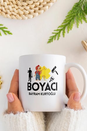 Alya Gift Shop Kişiye Özel Boyacı Kupa Bardak