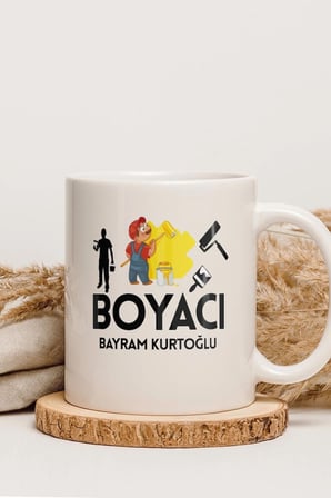 Alya Gift Shop Kişiye Özel Boyacı Kupa Bardak